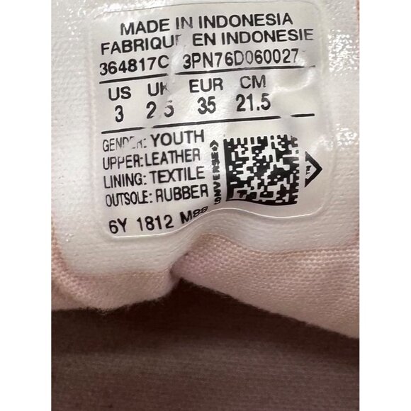 Converse Youth Pink Leather Chuck Taylor Low-Top Sneakers US 3 / EU 35 Lace-Up R - Picture 5 of 12